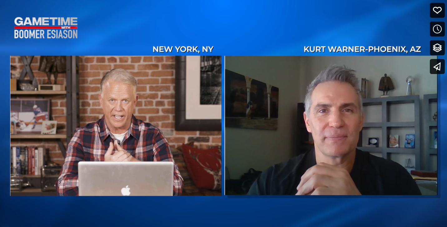 Gametime with Boomer Esiason welcomes Kurt Warner to talk about Quarterback Dads